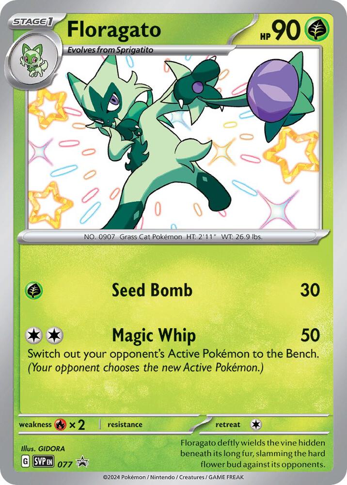 Floragato 077 (SV: Scarlet & Violet Promo Cards)  - Holofoil | Good Games Adelaide SA