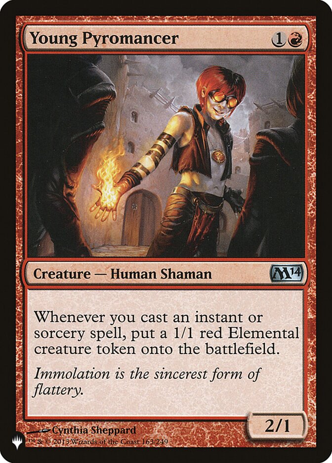 Young Pyromancer 163/249 (The List Reprints)  | Good Games Adelaide SA