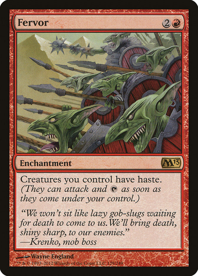 Fervor 129 (Magic 2013 (M13))  - Foil | Good Games Adelaide SA