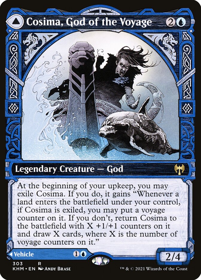 Cosima, God of the Voyage // The Omenkeel 303 (Kaldheim)  - Showcase | Good Games Adelaide SA