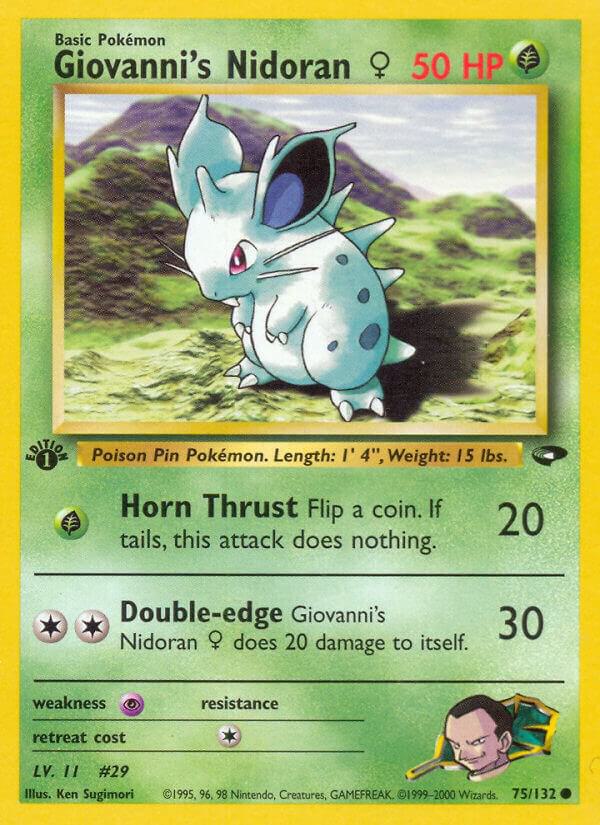 Giovannis Nidoran F 075/132 (Gym Challenge)  - Unlimited | Good Games Adelaide SA
