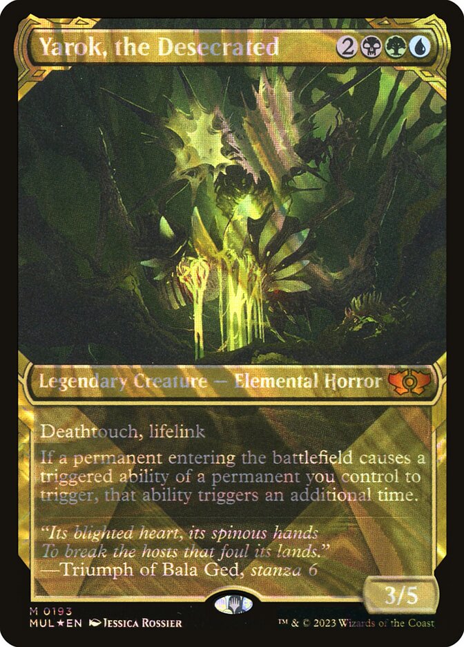 Yarok, the Desecrated 193 (March of the Machine: Multiverse Legends)  - Showcase Halo Foil | Good Games Adelaide SA
