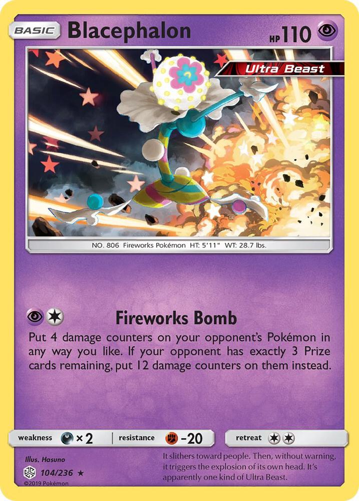 Blacephalon 104/236 (SM - Cosmic Eclipse)  - Holofoil | Good Games Adelaide SA