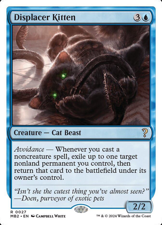 Displacer Kitten White Border 27 (Mystery Booster 2)  | Good Games Adelaide SA