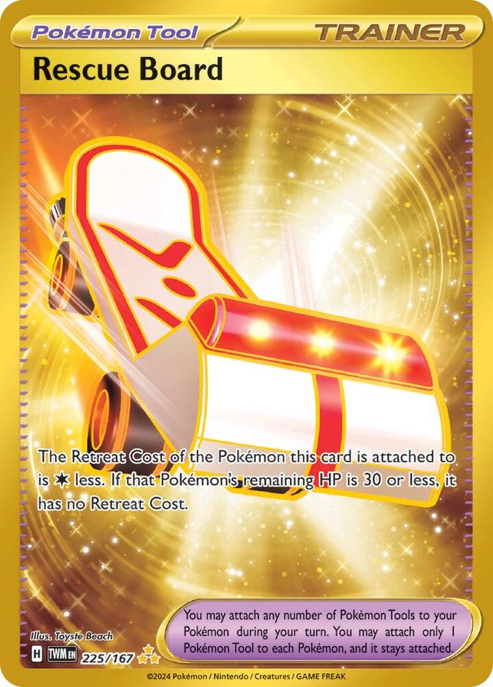 Rescue Board 225/167 (SV06: Twilight Masquerade)  - Holofoil | Good Games Adelaide SA
