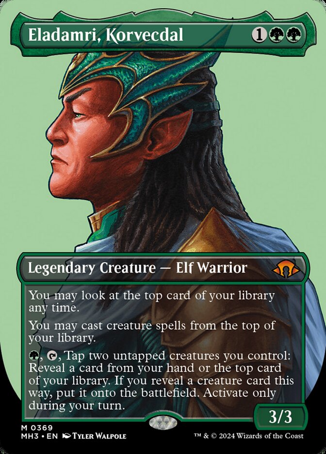 Eladamri, Korvecdal 369/319 (Modern Horizons 3)  - Borderless Foil | Good Games Adelaide SA