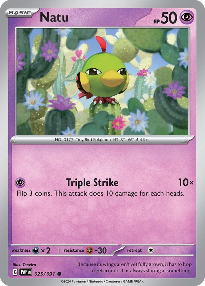 Natu 025 091 025/091 (SV: Paldean Fates)  | Good Games Adelaide SA