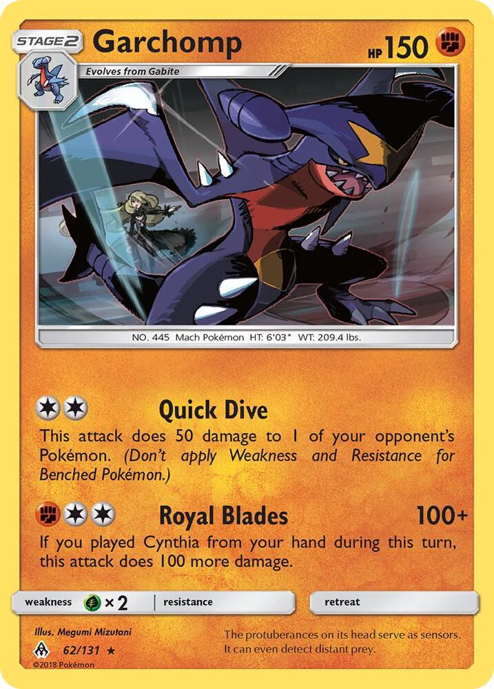 Garchomp 62/131 (SM - Forbidden Light)  - Holofoil | Good Games Adelaide SA