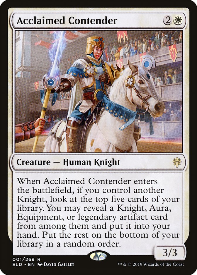 Acclaimed Contender 1 (Throne of Eldraine)  | Good Games Adelaide SA