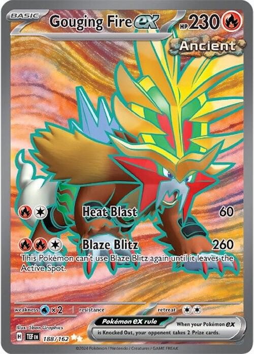 Gouging Fire ex 188/162 (SV05: Temporal Forces)  - Holofoil | Good Games Adelaide SA