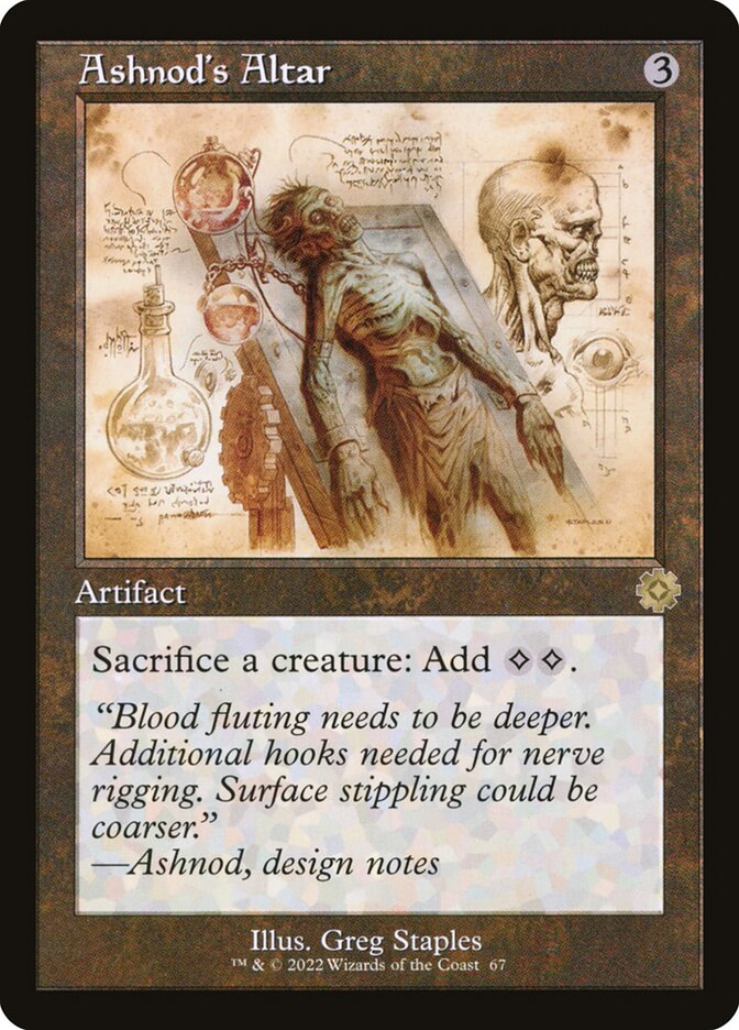 Ashnods Altar Schematic 67 (The Brothers' War: Retro Frame Artifacts)  - Foil | Good Games Adelaide SA