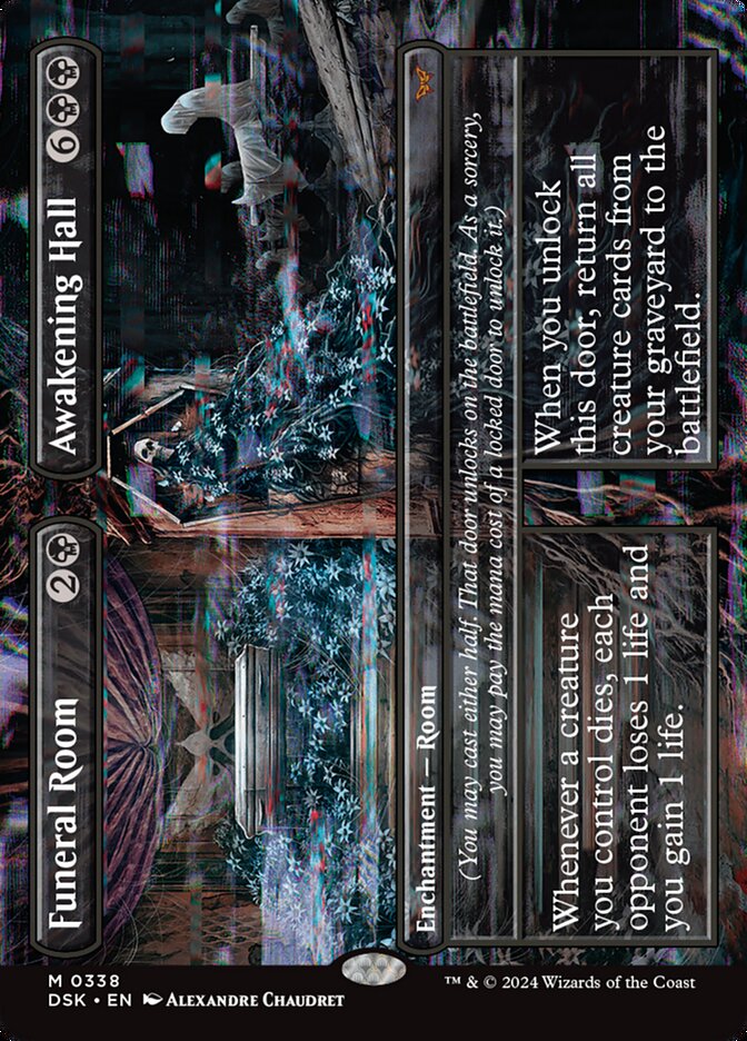 Funeral Room // Awakening Hall 338 (Duskmourn: House of Horror)  - Borderless | Good Games Adelaide SA