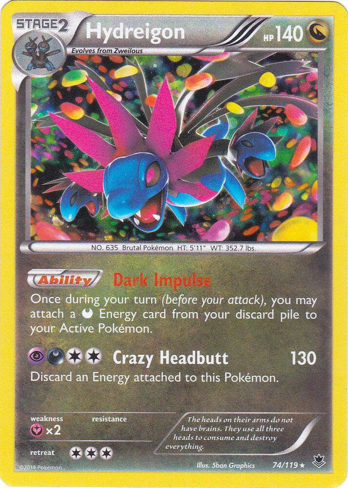 Hydreigon 074 119 Cosmos Holo 074/119 (Blister Exclusives)  - Holofoil | Good Games Adelaide SA