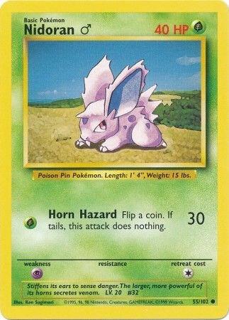 Nidoran M 055/102 (Base Set)  | Good Games Adelaide SA