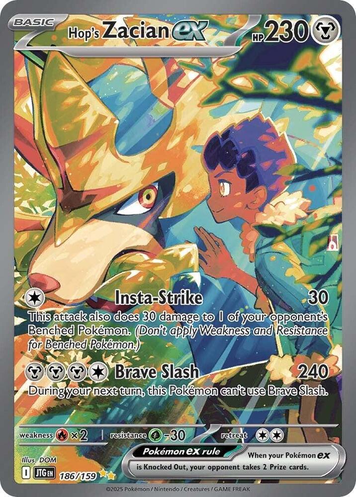 Hops Zacian ex 186 159 186/159 (SV09: Journey Together)  - Holofoil | Good Games Adelaide SA