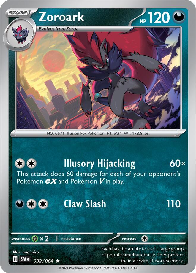 Zoroark 032/064 (SV: Shrouded Fable)  - Holofoil | Good Games Adelaide SA