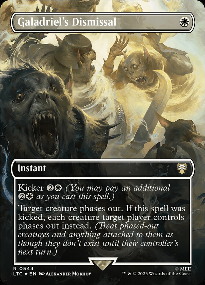 Galadriel's Dismissal 544 (Commander: The Lord of the Rings: Tales of Middle-earth)  - Borderless Surge Foil | Good Games Adelaide SA