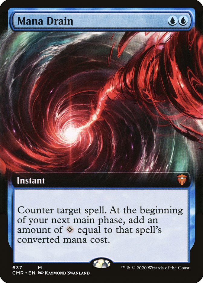 Mana Drain 637 (Commander Legends)  - Extended Art | Good Games Adelaide SA