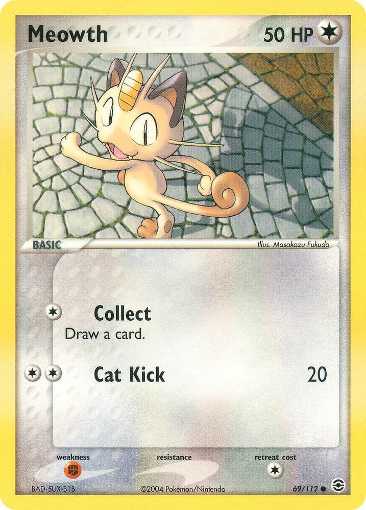 Meowth 69/112 (FireRed & LeafGreen)  - Reverse Holofoil | Good Games Adelaide SA