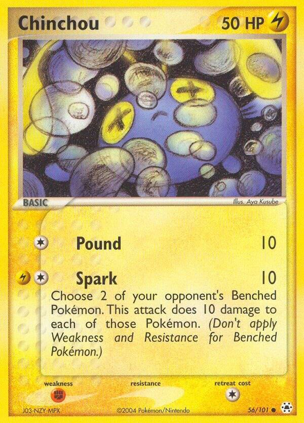 Chinchou 56 101 56/101 (Hidden Legends)  - Reverse Holofoil | Good Games Adelaide SA