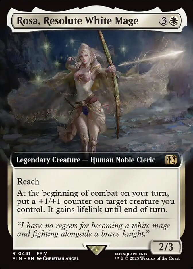 Rosa, Resolute White Mage 431 (FINAL FANTASY)  - Foil | Good Games Adelaide SA