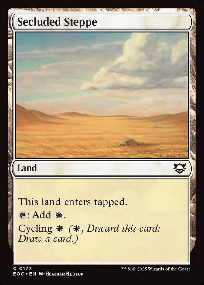 Secluded Steppe 177 (Commander: Edge of Eternities)  | Good Games Adelaide SA