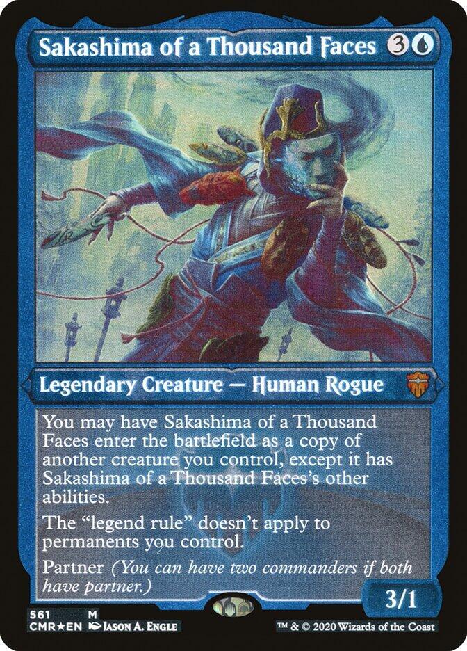 Sakashima of a Thousand Faces Foil Etched 561 (Commander Legends)  - Foil | Good Games Adelaide SA