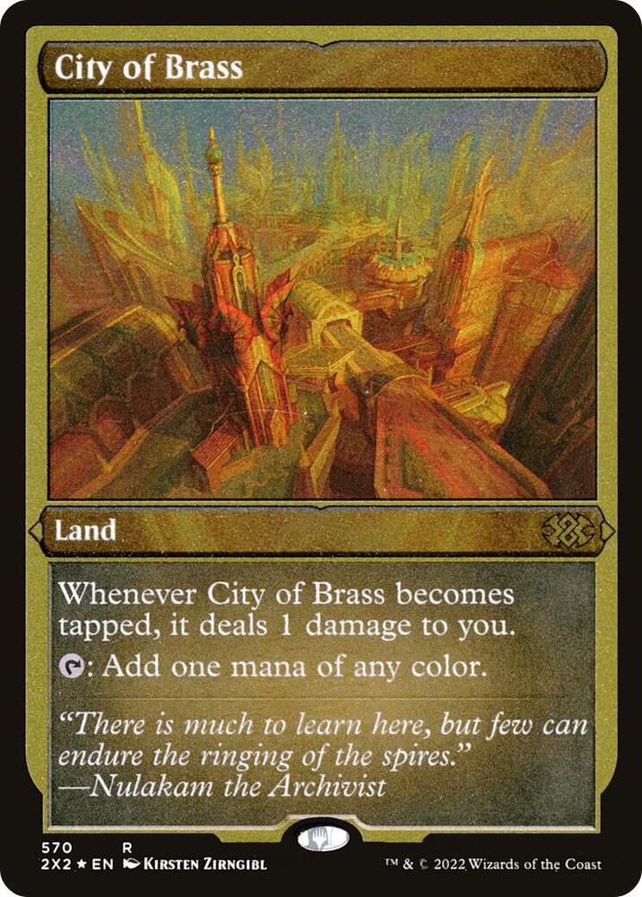 City of Brass Foil Etched 570 (Double Masters 2022)  - Foil | Good Games Adelaide SA