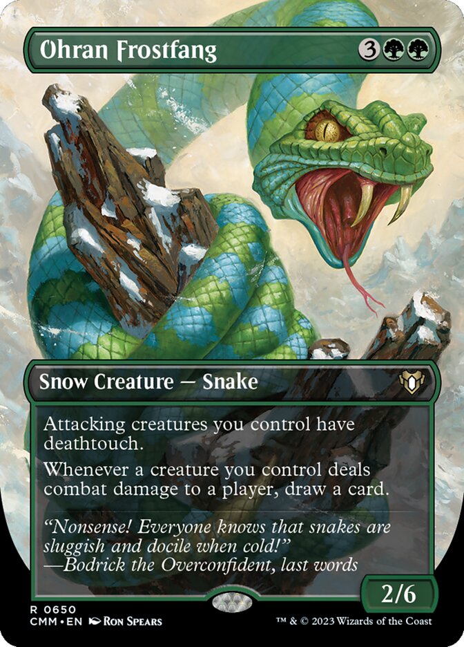 Ohran Frostfang 650 (Commander Masters)  - Borderless Foil | Good Games Adelaide SA