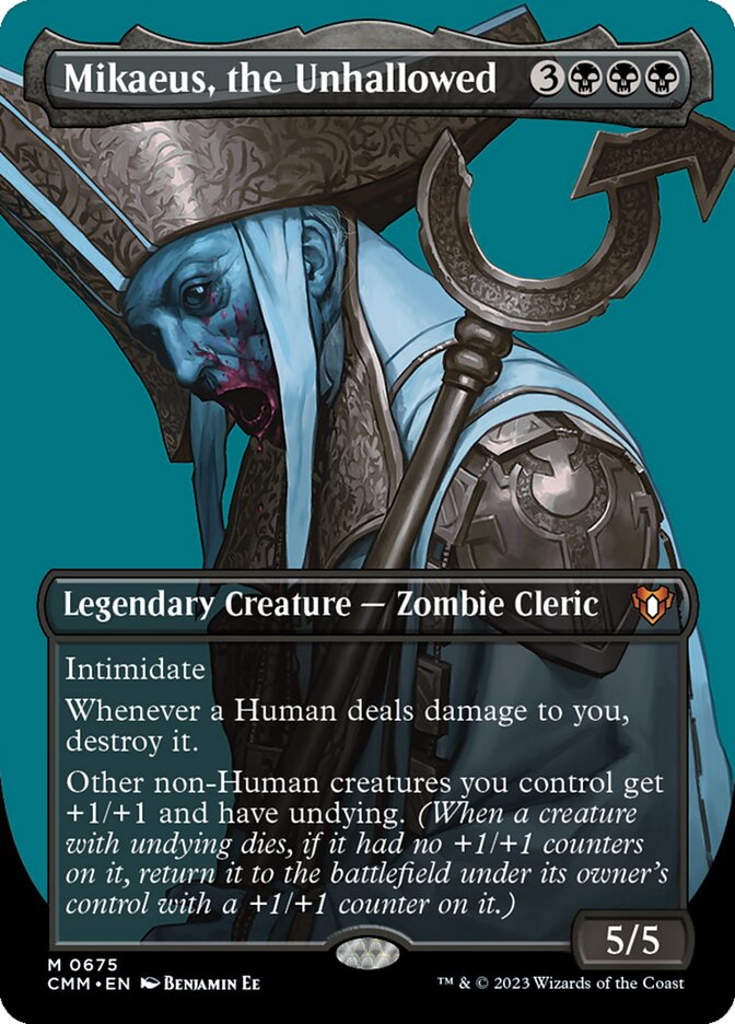 Mikaeus, the Unhallowed 675 (Commander Masters)  - Borderless | Good Games Adelaide SA