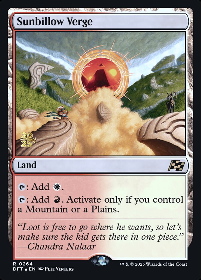Sunbillow Verge 264 (Prerelease Cards)  - Foil | Good Games Adelaide SA