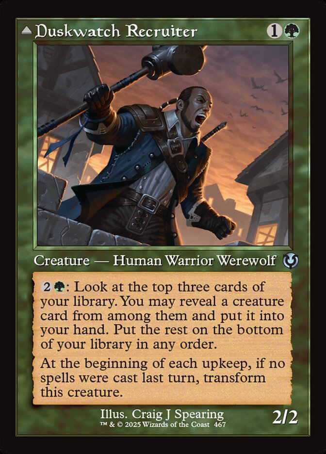 Duskwatch Recruiter // Krallenhorde Howler 467 (Innistrad Remastered)  - Foil | Good Games Adelaide SA