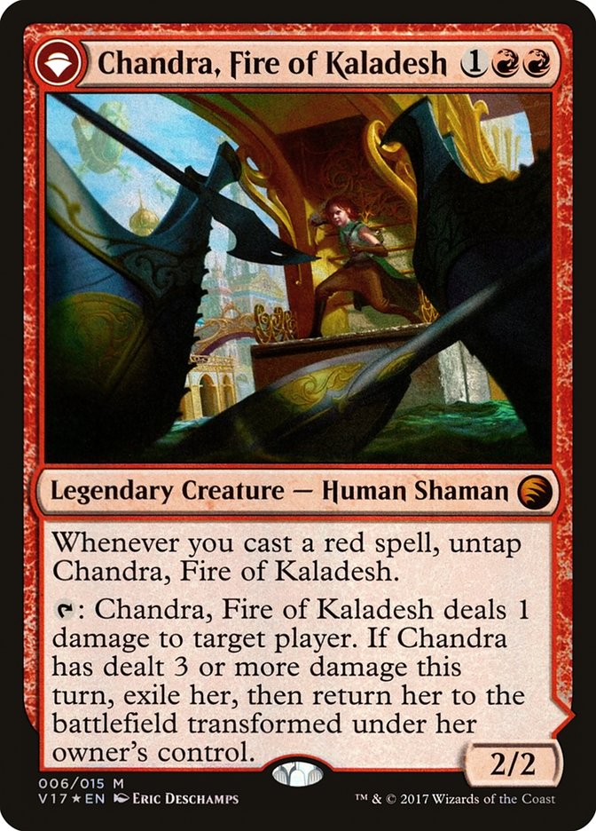 Chandra, Fire of Kaladesh // Chandra, Roaring Flame 6 (From the Vault: Transform)  - Foil | Good Games Adelaide SA