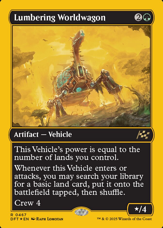 Lumbering Worldwagon 467 (Aetherdrift)  - Foil | Good Games Adelaide SA