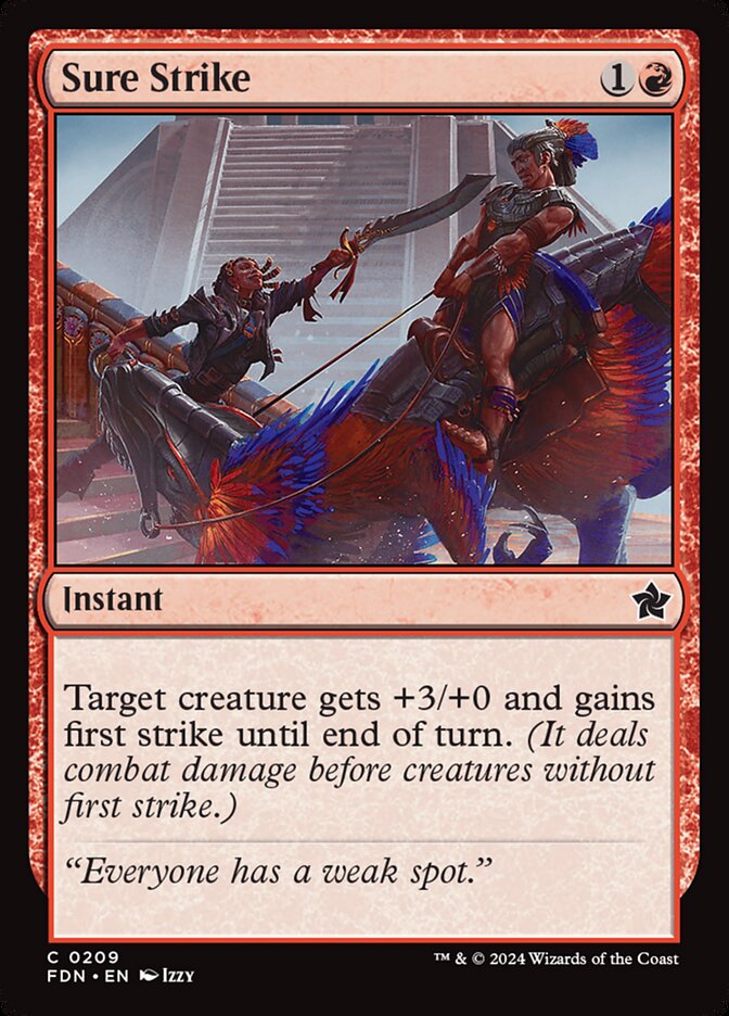Sure Strike 209 (Foundations)  - Foil | Good Games Adelaide SA