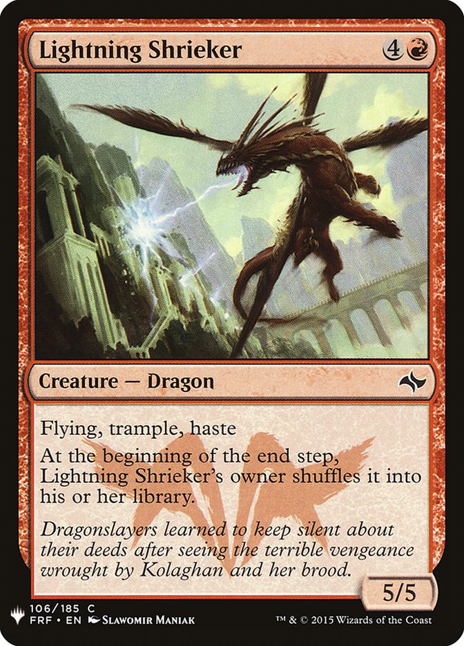 Lightning Shrieker 106 (The List Reprints)  | Good Games Adelaide SA