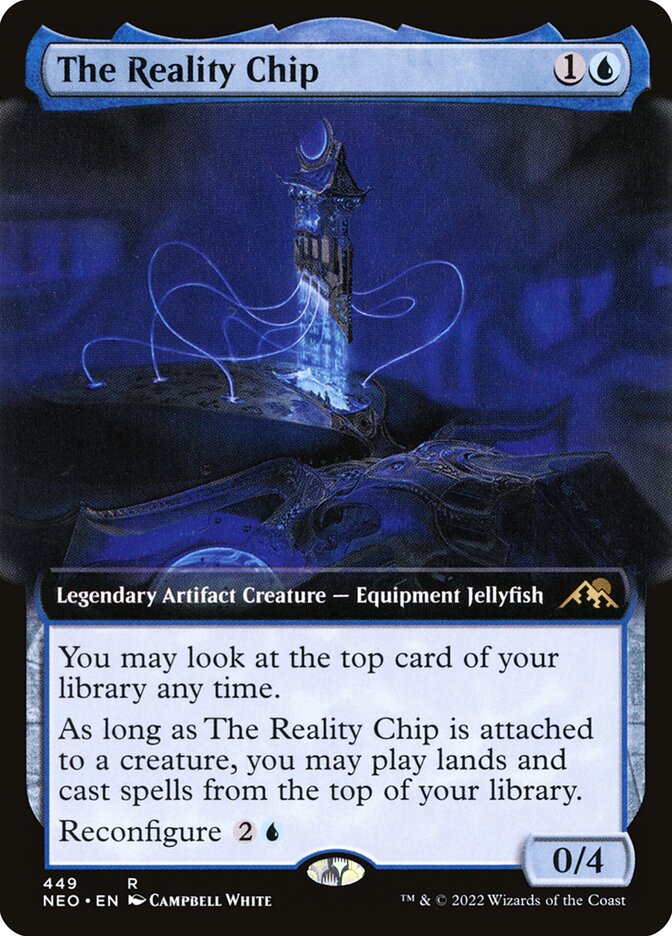 The Reality Chip 449 (Kamigawa: Neon Dynasty)  - Extended Art Foil | Good Games Adelaide SA