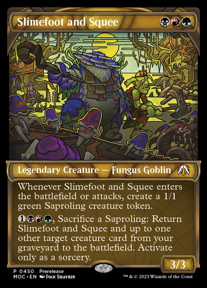 Slimefoot and Squee Showcase 450/444 (Prerelease Cards)  - Showcase Foil | Good Games Adelaide SA