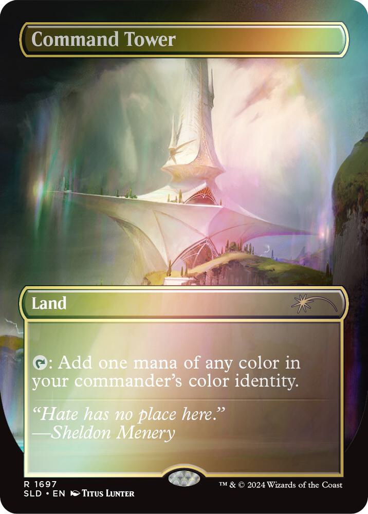 Command Tower 1697 Rainbow Foil 1697 (Secret Lair Drop Series)  - Foil | Good Games Adelaide SA