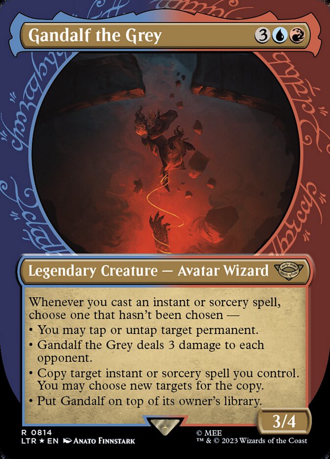Gandalf the Grey 814 (Universes Beyond: The Lord of the Rings: Tales of Middle-earth)  - Showcase Surge Foil | Good Games Adelaide SA