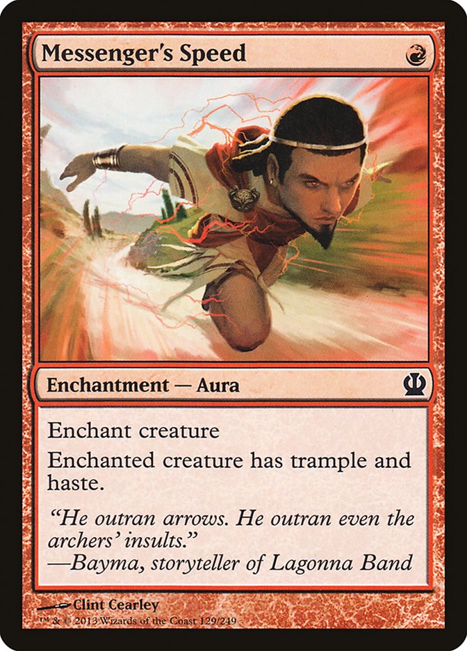 Messenger's Speed 129 (Theros)  - Foil | Good Games Adelaide SA