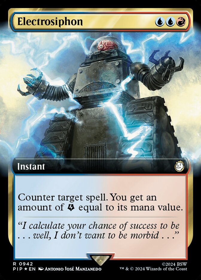 Electrosiphon Extended Art Surge Foil 942/1076 (Universes Beyond: Fallout)  - Extended Art Surge Foil | Good Games Adelaide SA
