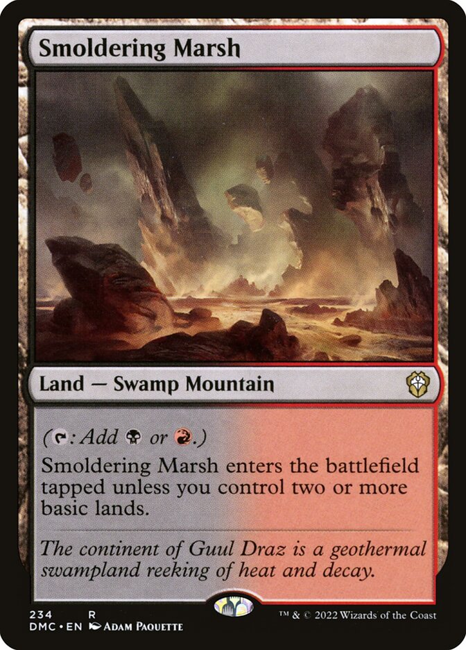 Smoldering Marsh 234 (Commander: Dominaria United)  | Good Games Adelaide SA