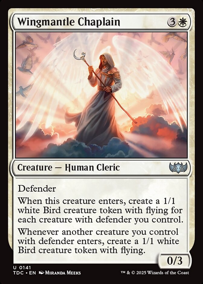 Wingmantle Chaplain 141 (Commander: Tarkir: Dragonstorm)  | Good Games Adelaide SA