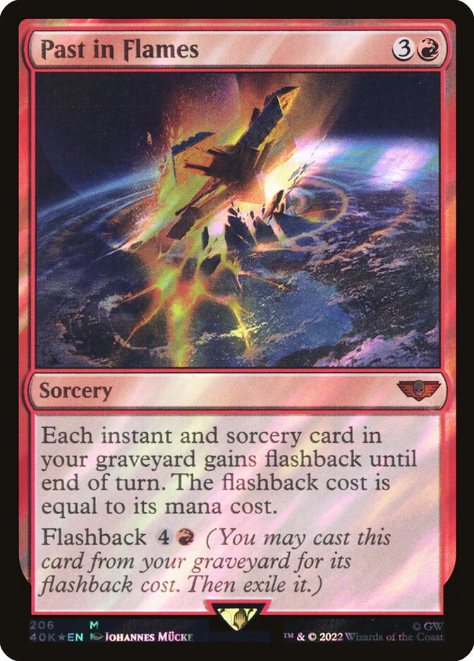 Past in Flames 206 (Universes Beyond: Warhammer 40,000)  - Foil | Good Games Adelaide SA