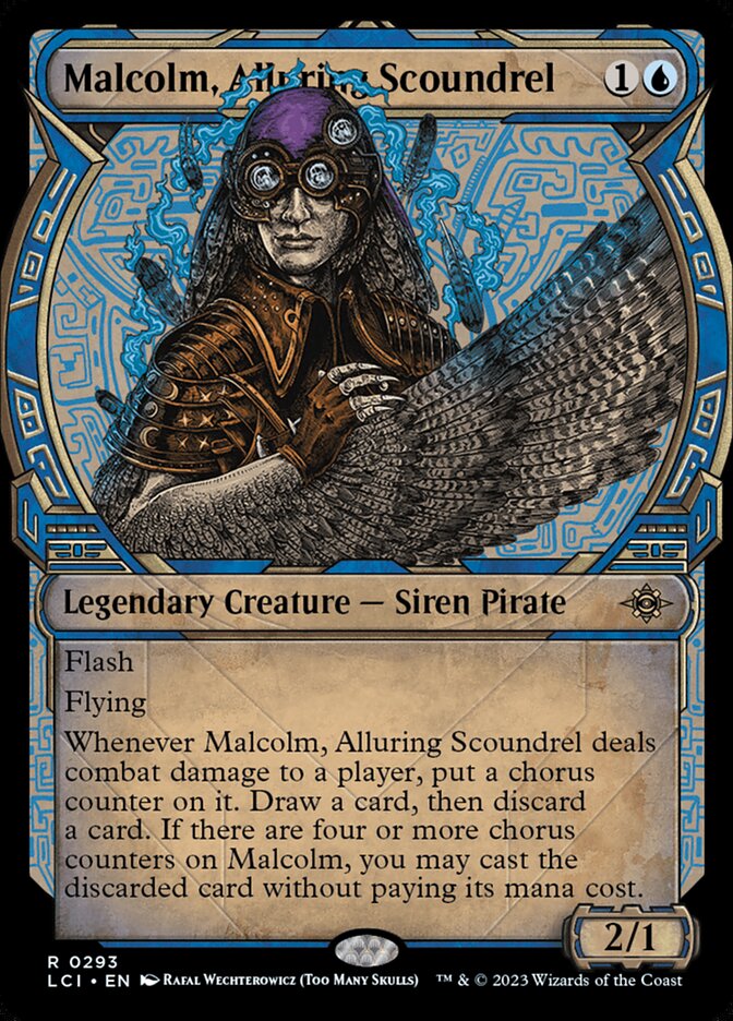 Malcolm, Alluring Scoundrel 293 (The Lost Caverns of Ixalan)  - Showcase | Good Games Adelaide SA