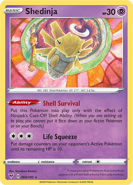 Shedinja 066/185 (SWSH04: Vivid Voltage)  - Reverse Holofoil | Good Games Adelaide SA
