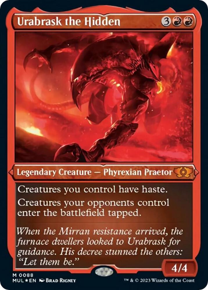 Urabrask the Hidden 88 (March of the Machine: Multiverse Legends)  - Etched Foil | Good Games Adelaide SA