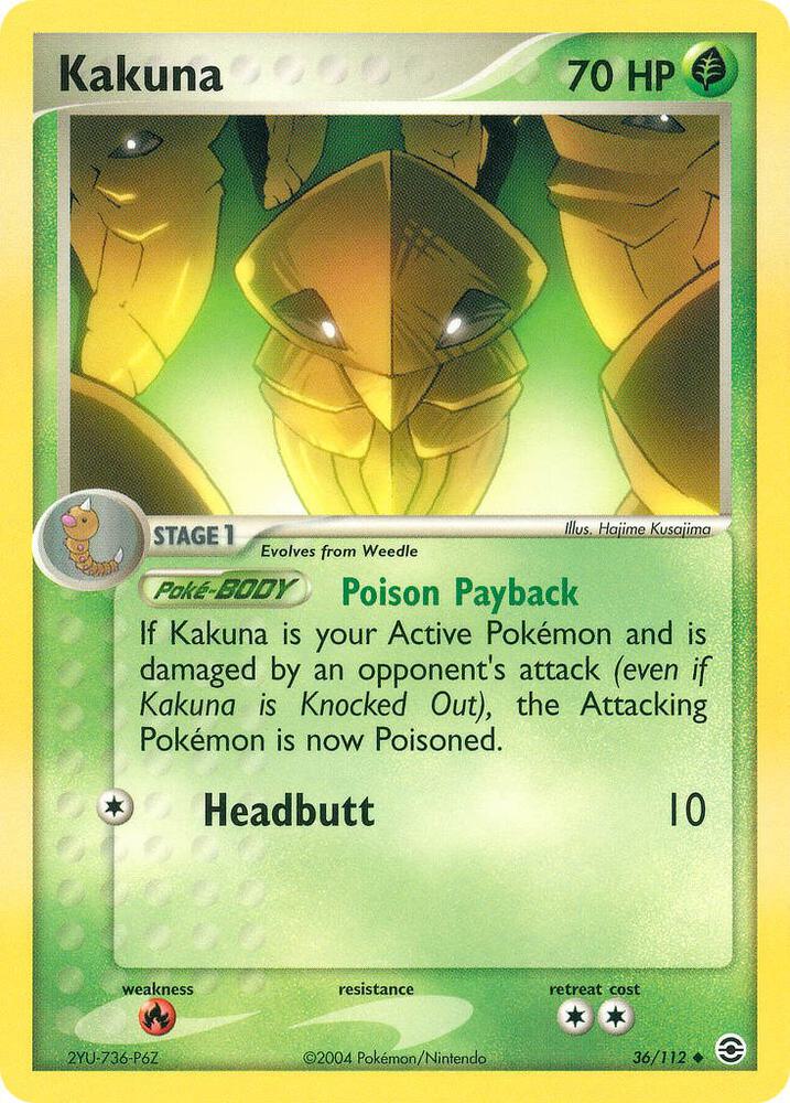 Kakuna 36/112 (FireRed & LeafGreen)  - Reverse Holofoil | Good Games Adelaide SA