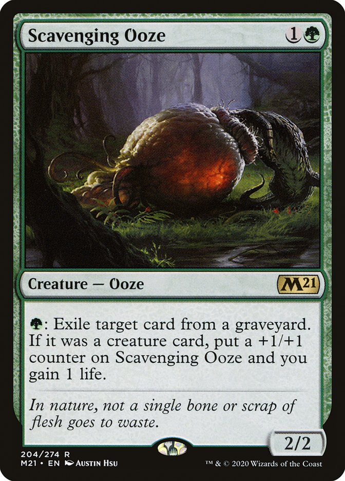 Scavenging Ooze 204 (Core Set 2021)  | Good Games Adelaide SA